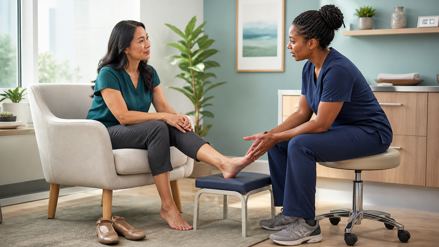Non-alarming consultation about persistent bunion symptoms