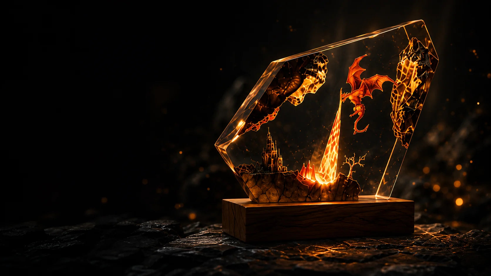 Dragon Flame Lamp from the Altaeron best sellers collection