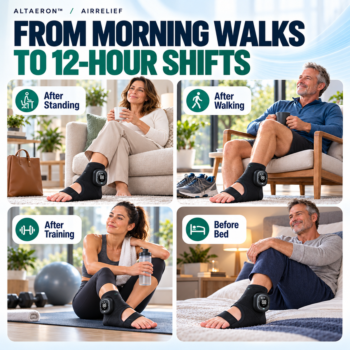 Altaeron™ AirRelief Foot & Ankle Massager