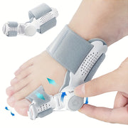 Adjustable Thumb Hallux Valgus Corrector and Toe Alignment Orthotic | Strong Support with Breathable Holes, Soft Cushioning