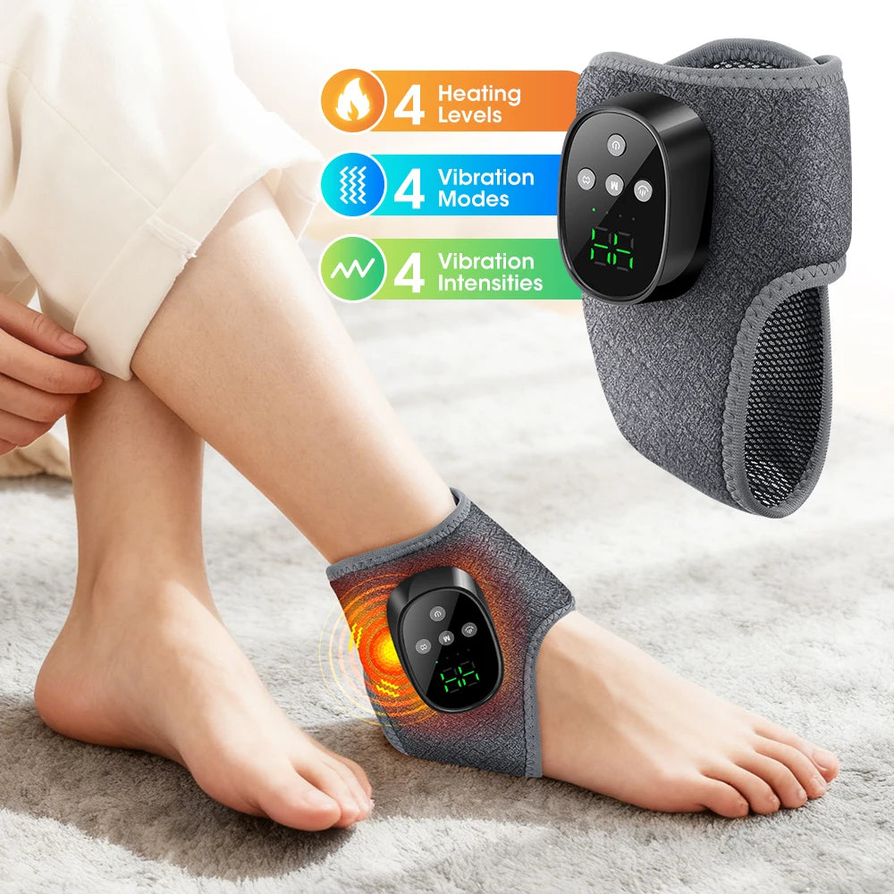 Electric foot and hand massager can vibrate and heat the ankles and ankles, and the bracket joints are portable, which can relax