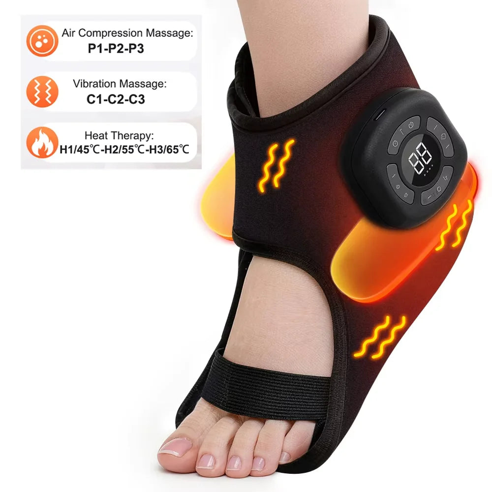 Electric foot and hand massager can vibrate and heat the ankles and ankles, and the bracket joints are portable, which can relax
