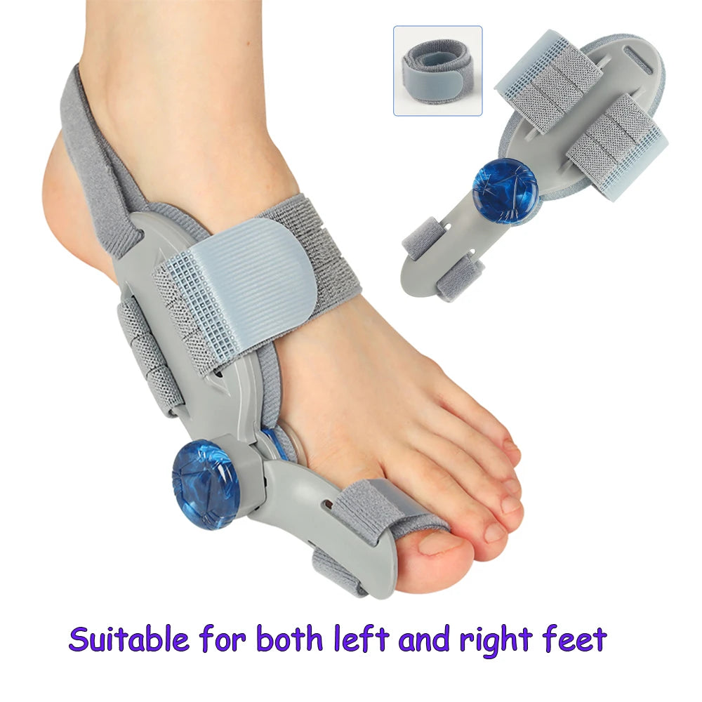 Reversible adjustable bunion corrector fitted on a foot