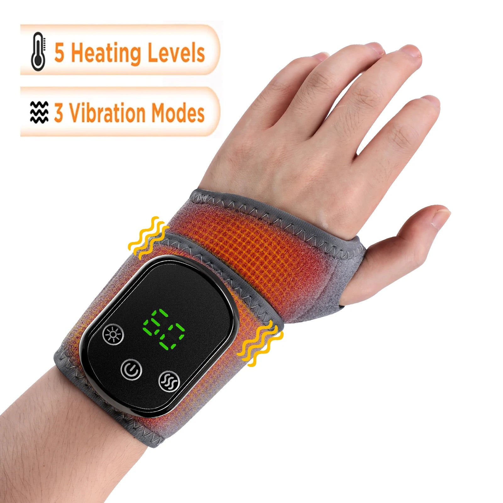 Electric foot and hand massager can vibrate and heat the ankles and ankles, and the bracket joints are portable, which can relax