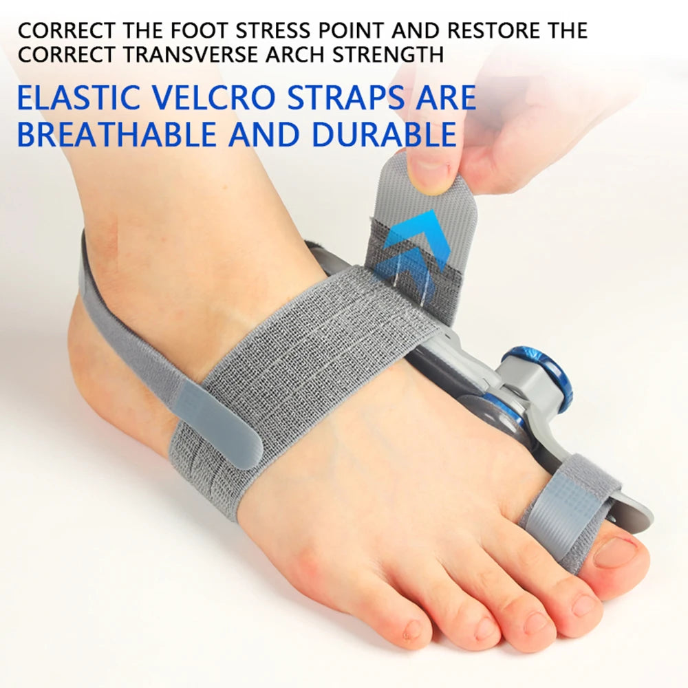 Bunion Adjuster Foot Hallux Valgus Braces Rotatable Toe Separator Straightener Adjustable Finger Toe Adjuster