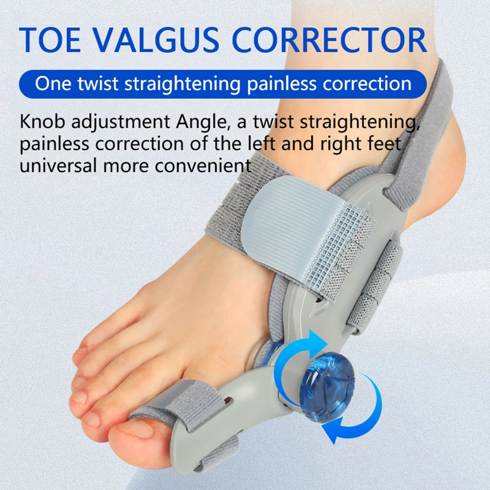 Bunion Adjuster Foot Hallux Valgus Braces Rotatable Toe Separator Straightener Adjustable Finger Toe Adjuster
