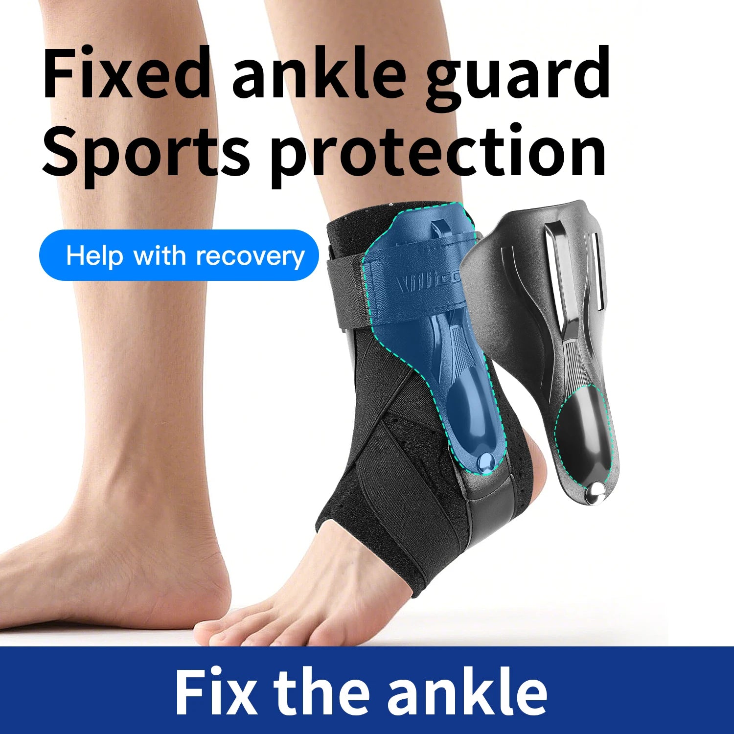 Ankle joint support with side stabilizer, suitable for male and female ankle joint splint stabilizer for restorative tendinitis