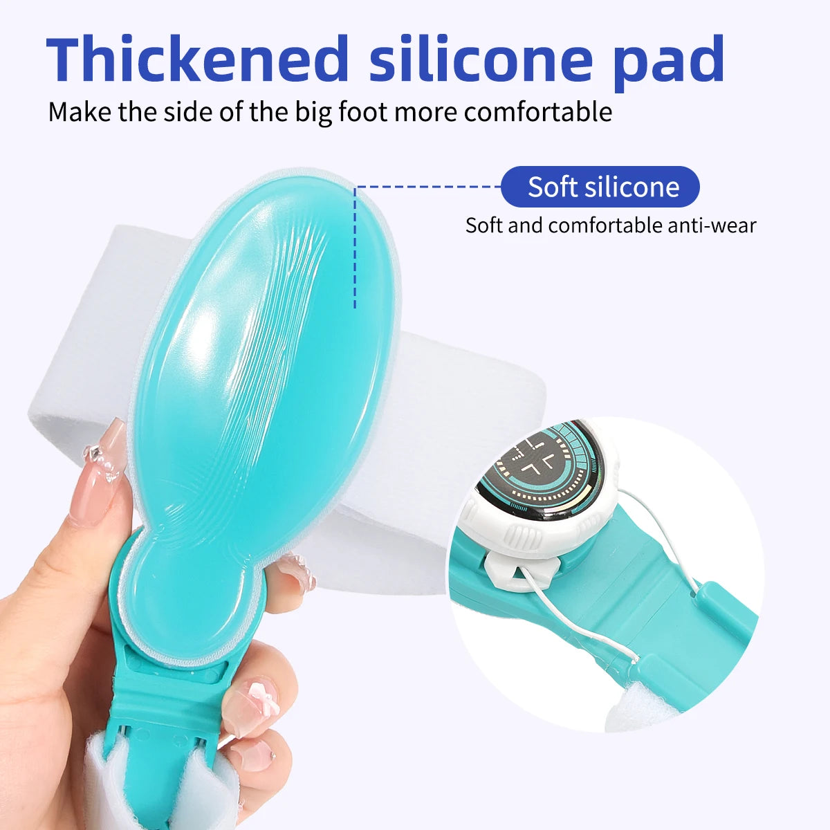 ‌Day/Night Wearable Bunion Corrector - Adjustable Knob Design for Toe Overlapping & Big Toe Misalignment, Hallux Valgus Orthotic